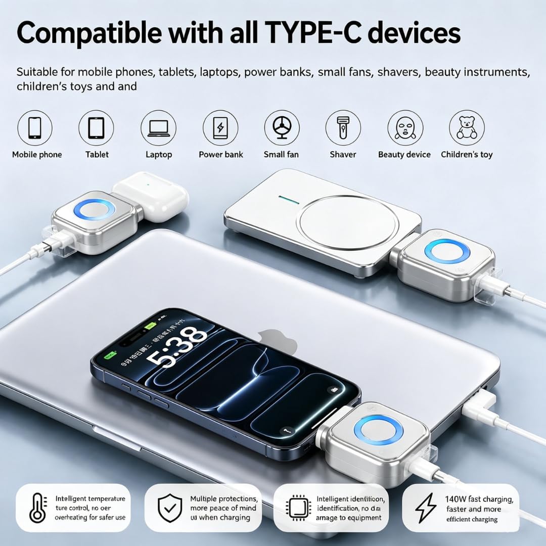 Auto Eject Charging Separator Type-C Charger