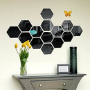 Hexagon Style Acrylic Mirror Home Decoration