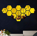 Hexagon Style Acrylic Mirror Home Decoration