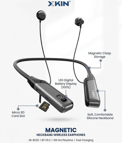 XKIN - Magnetic Neckband Wireless Earphones